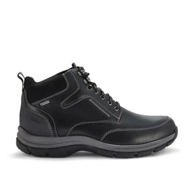 Clarks Spypath Hi Gore-Tex Black Black Leather - 44