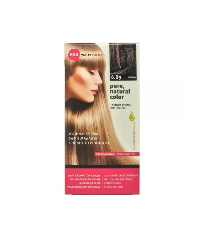 Red Water Colors Βαφή Μαλλιών Σοκολά No6.89, 155ml