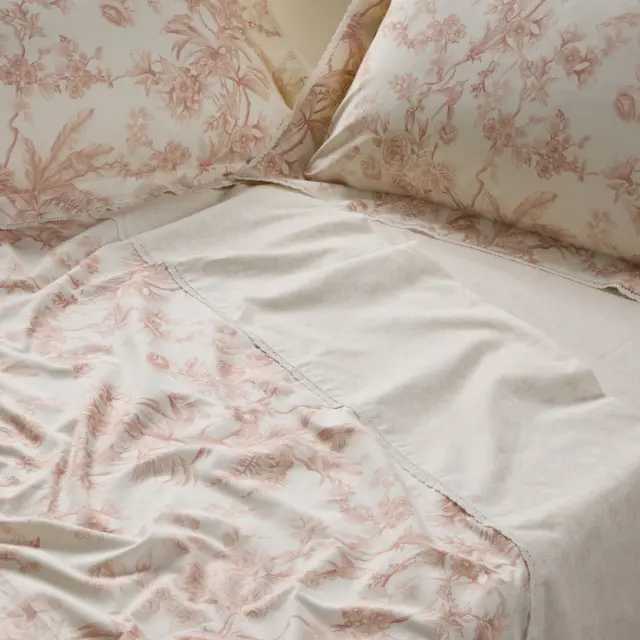 Σεντόνια σετ King size 250x270, 50x70+5 Cream - Terracotta 1717 Das Home 2