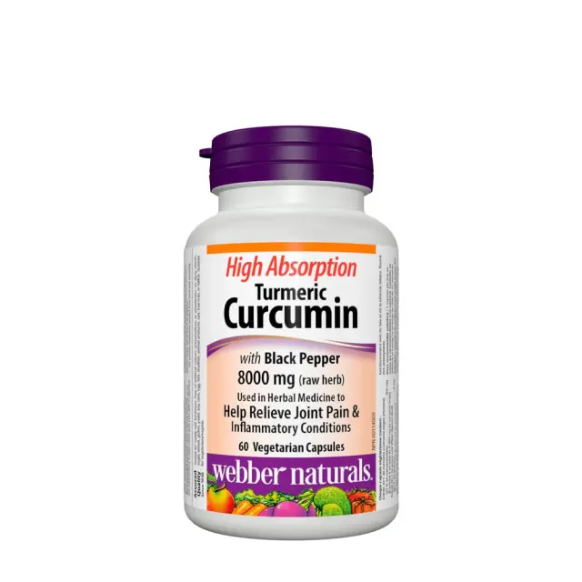 Webber Naturals Turmeric Curcumin with Black Pepper 8000 mg