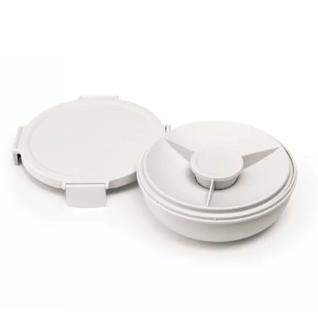 Brabantia Make & Take Δοχείο Φαγητού Με Χώρισμα πλαστικό Στρογγυλό 21x7.5cm Κρεμ 1.3L