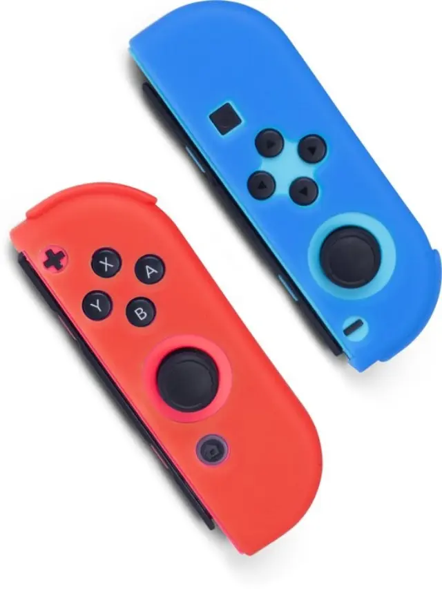 JoycoN SilicoN CoNtroller Grips - Blue-OraNge (ORB) Switch (CRD) 52243