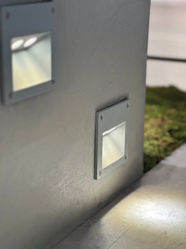 Brea Φωτιστικό Led τοίχου χωνευτό 2W 3000K IP65 11.4x11.4x6.5cm γκρι Γκρί