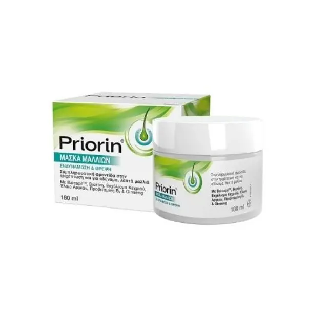 Priorin Hair Mask Μάσκα Μαλλιών για την Ενίσχυση της Ανάπτυξης και της Λάμψης των Μαλλιών, 180ml