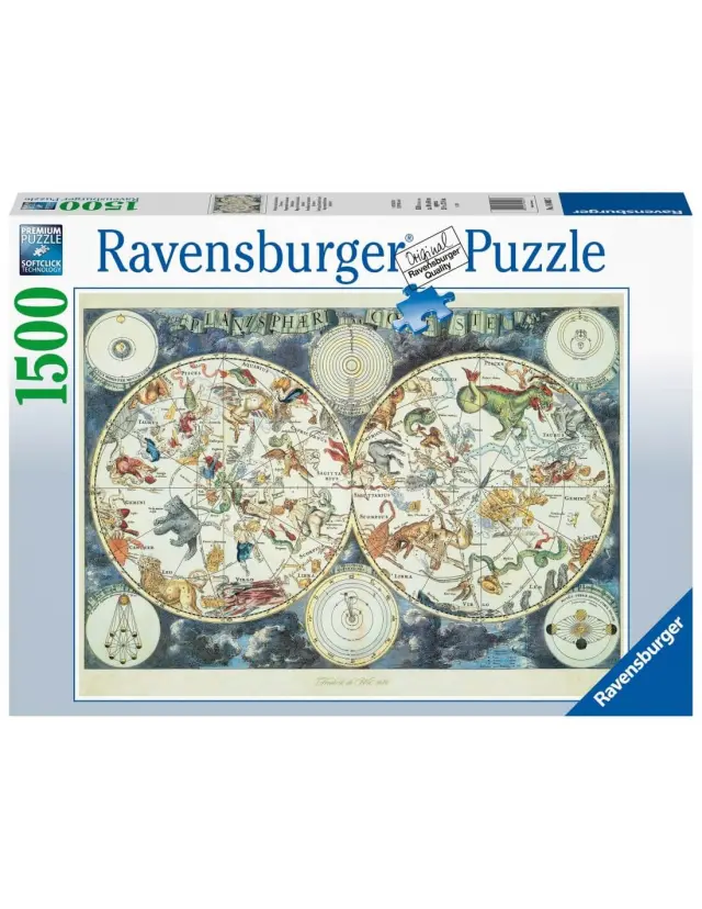 Ravensburger Puzzle: World Map of Fantastic Beasts (1500pcs) (16003)