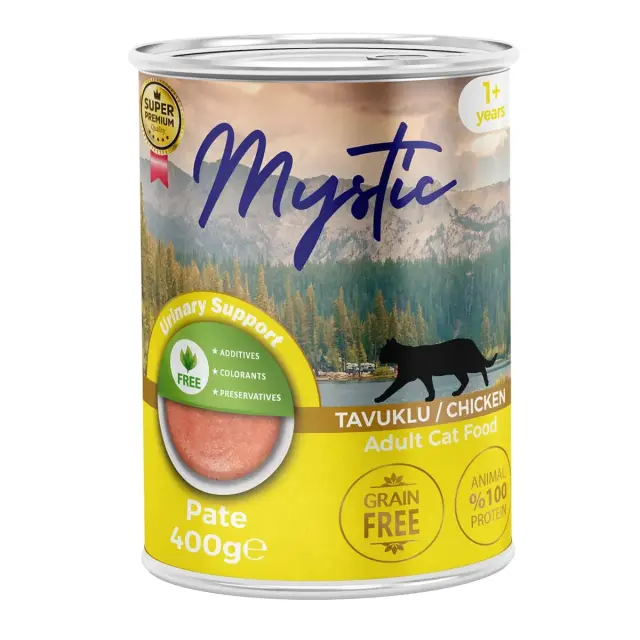 Mystic Sterilised Πατέ Super Premium Κονσέρβα για Στειρωμένες Γάτες με Κοτόπουλο 400gr