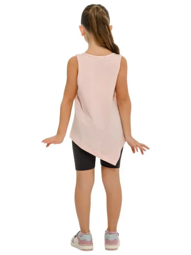 Bodytalk Sets Girls Sleeveless Long Top & 2/4 leggings 1261-705299 - 14 3