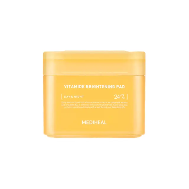 Mediheal Vitamide Brightening Pad- Eμποτισμένα δισκία για λάμψη και εξομάλυνση του τόνου 100pcs 180ml