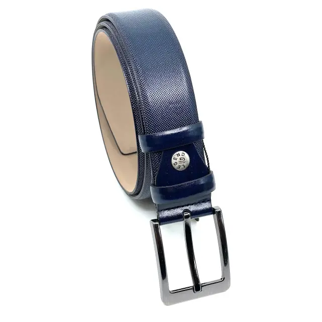 Μπλε Ζώνη P.U. Leather 3,5 cm 3