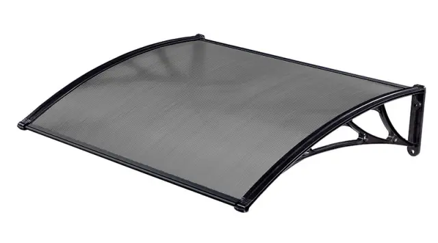 Στέγαστρο Πόρτας & Παραθύρου Μαύρο 80x150 cm - H&C 2