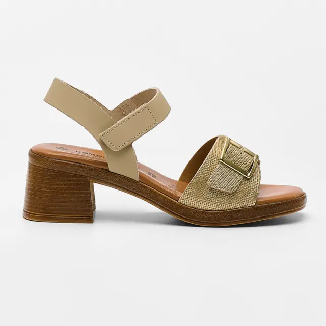 Comodissima Πέδιλα Γυναικείο δέρμα Μπεζ COM/345120 BEIGE/PANNA