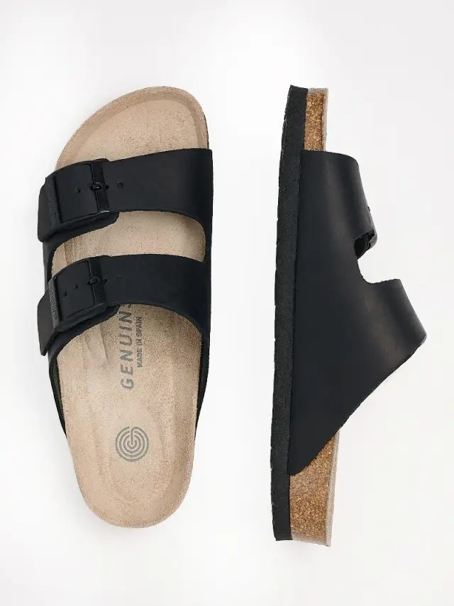Genuins Πέδιλα Unisex δέρμα Μαύρο GEN/HAWAII APURE BLACK 3