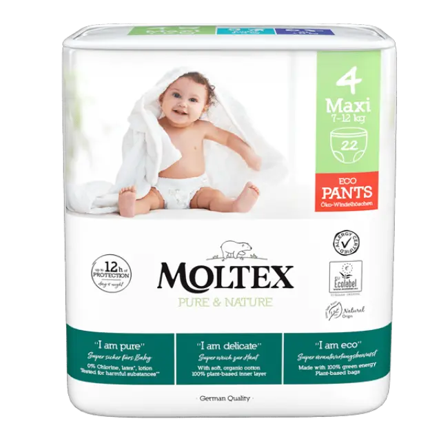 Moltex pure + nature maxi pants Πάνα Βρακάκι no4 7-12kg 22 τεμαχίων