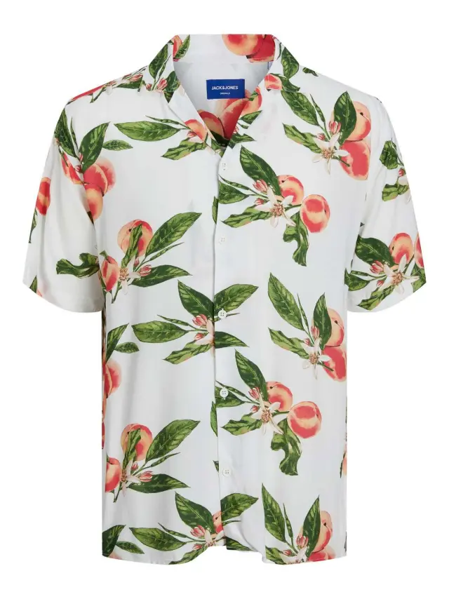 JORLUKE FLORES RESORT SHIRT SS SN Cloud Dancer - XL