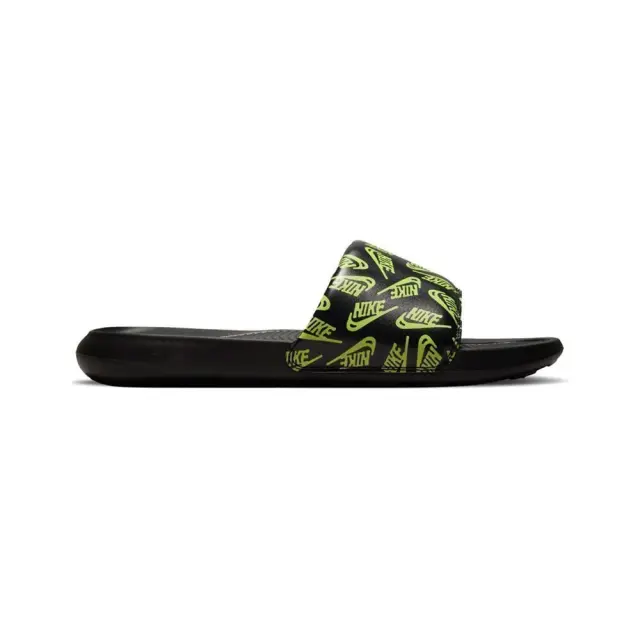 Nike Victori One Slide Print (CN9678-010) - Μαύρο-Λαχανί