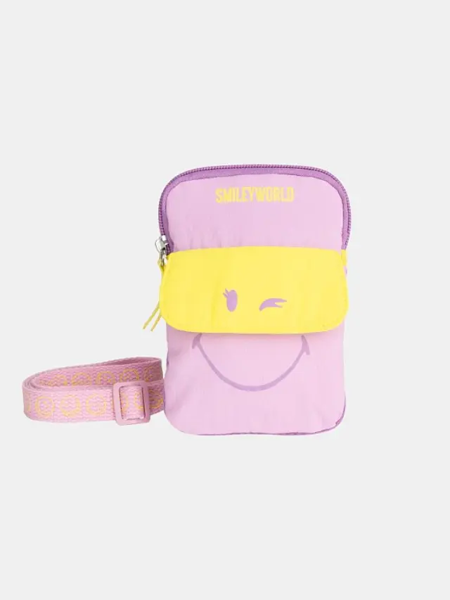 Παιδικό Τσαντάκι για Κορίτσια Smiley Crossbody ΡΟΖ - One Size
