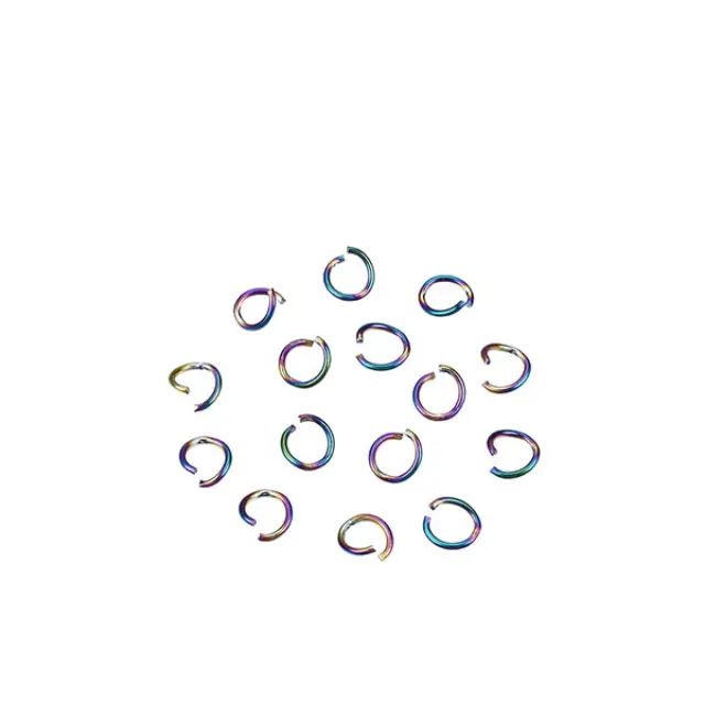Ανοικτοί Κρίκοι Ø5mm Ανοξείδωτο Ατσάλι 304 Ion Plating ~10τεμ