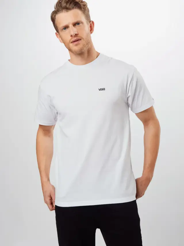 Vans - Ανδρικό T-shirt Κοντομάνικο Left Chest Logo Tee Regular fit VN0A3CZE-YB2 Λευκό - XL
