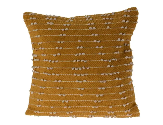 Διακοσμητικό Μαξιλάρι Home & Styling με ανάγλυφο σχέδιο και διαστάσεις 45x45cm - Yellow A35823040 2