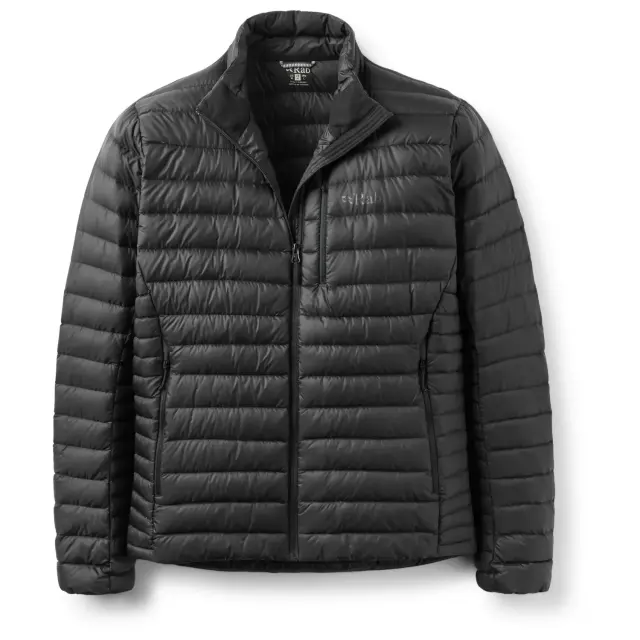 Rab Microlight Alpine Down Hoody Ανδρικό Πουπουλένιο Μπουφάν Black - Medium