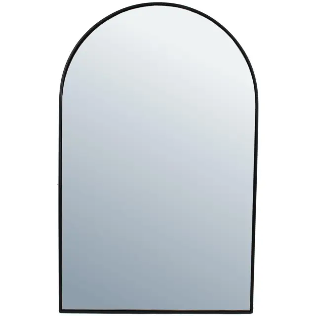 Καθρέπτης Αψίδα Μαύρο Μέταλλο 50x2x80cm