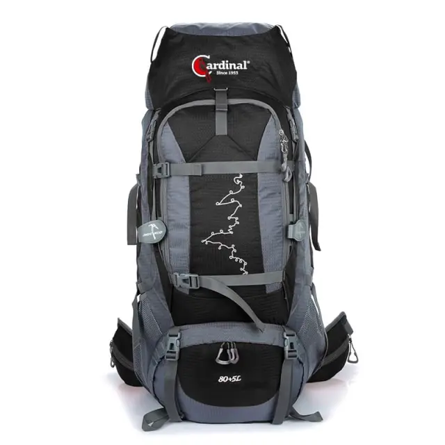 Σακίδιο πλάτης ορειβατικό Cardinal 630 80+5 L Μαύρο - One Size