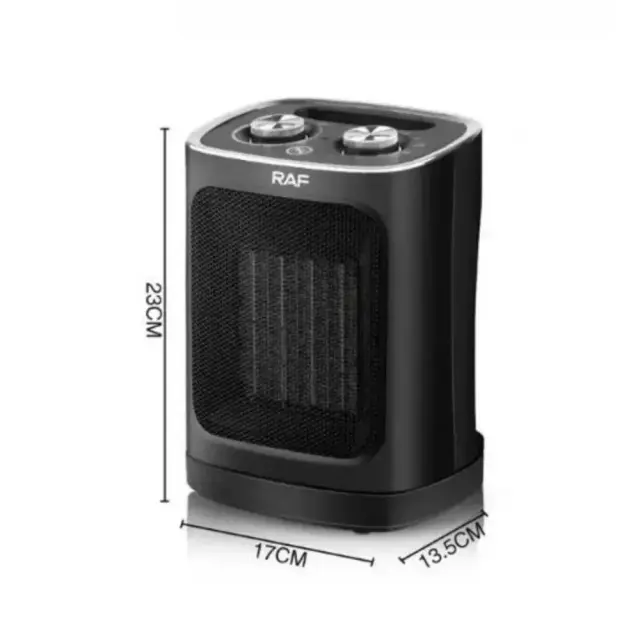 RAF Κεραμικό Αερόθερμο δαπέδου 1800W Mαύρο R.1188B 2