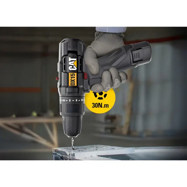 CAT Set Δραπανοκατσάβιδο κρουστικό li-ion 12v 1x2ah dx15 3