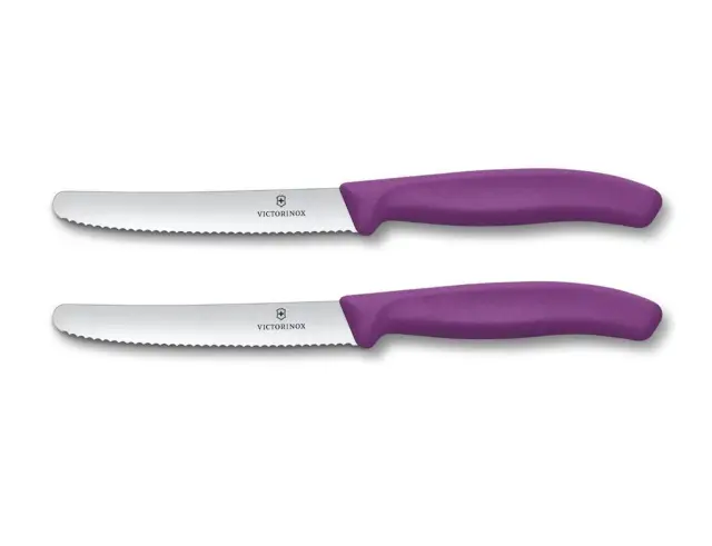 Μαχαίρια Γενικής Χρήσης Victorinox Swiss Classic με μήκος λεπίδας 11cm - Purple - 2 τεμάχια6.7835.2C1 3