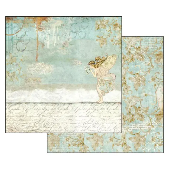 Χαρτί Scrapbooking Stamperia Διπλής Όψης - Wonderland Fairy - 31x30cm