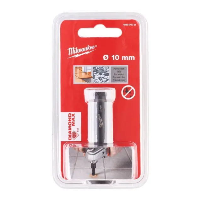 Milwaukee 4932471761 - Ποτηροτρύπανο Διαμαντέ M14 Diamond Max Ξηρής Κοπής με Διάμετρο 10mm για Μέταλλο και Πλακάκι 2