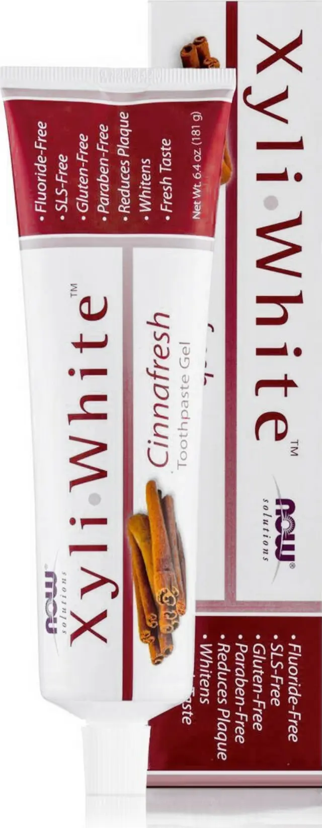 Now Foods XyliWhite Cinnafresh Toothpaste Gel Unflavored, 181 g
