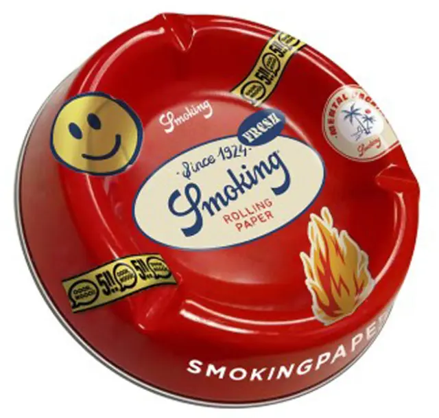 Smoking Τασάκι Μεταλλικό Large Red Labels - 20cm