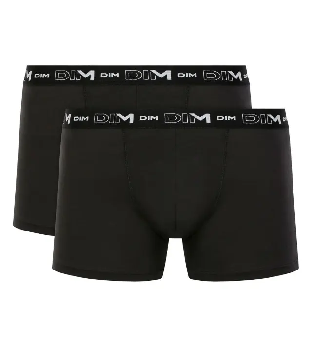 Dim Ανδρικά Μποξεράκια Cotton Stretch Ανδρικά 2τμχ Μαύρο 3