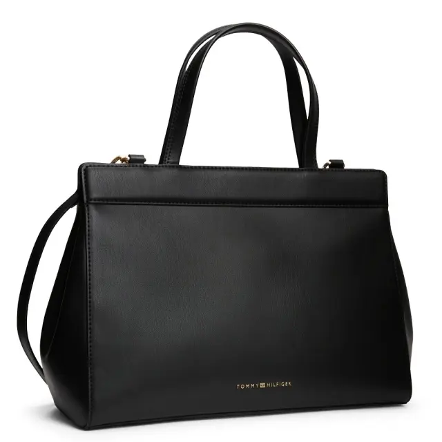 Γυναικεία Τσάντα Χειρός Ώμου Tommy Hilfiger AW0AW18729-BDS Μαύρη Μαύρο - One Size 2