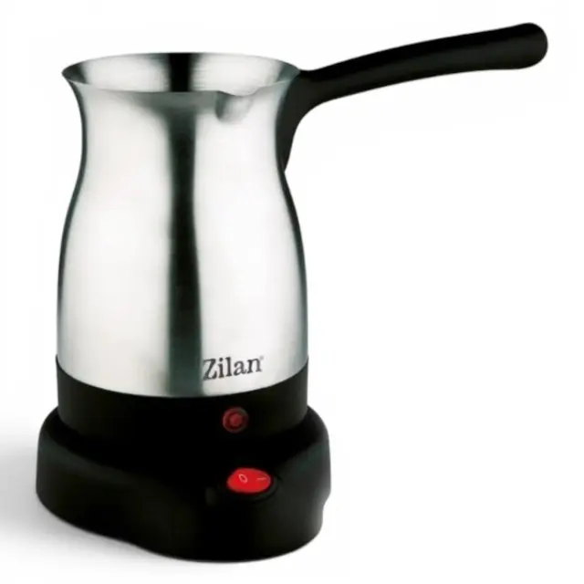 Ηλεκτρικός Βραστήρας Καφέ Zilan 600W για 6 Φλιτζάνια από Ανοξείδωτο Ατσάλι
