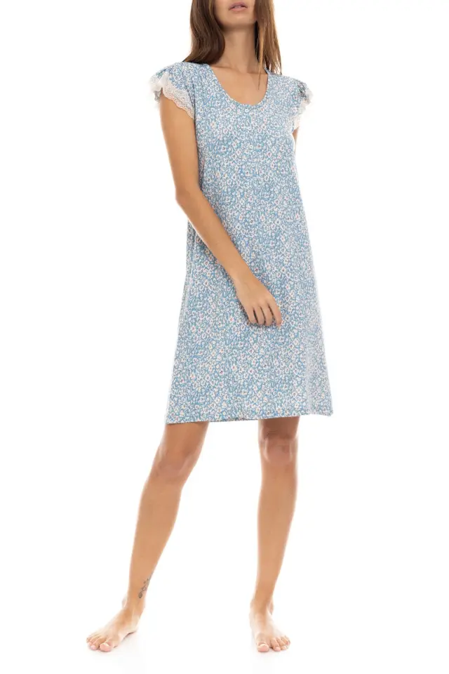 S1413 - Type - NIGHTGOWN BLUE FLOWER - M 2