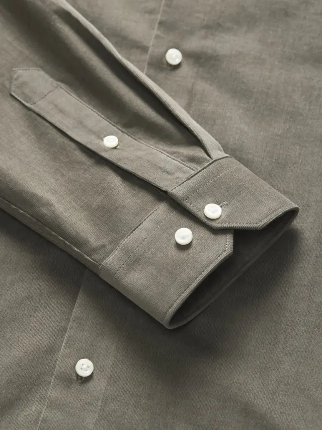 JPRBLAPARKER CORDUROY L/S SHIRT BF - Smokey Olive 3