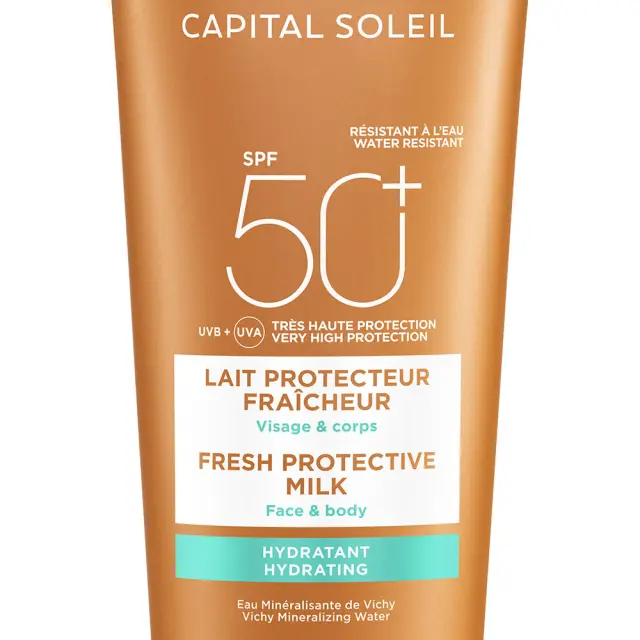 VICHY Capital Soleil Fresh Protective Milk Ενυδατικό Γαλάκτωμα Προσώπου & Σώματος Αντηλιακής Προστασίας Beach Protect με SPF50+ 300ml 3