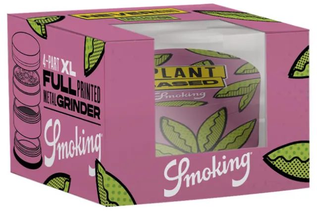 Smoking Grinder Τρίφτης Μεταλλικός Plant Based Pink 63mm - 4 Parts 2