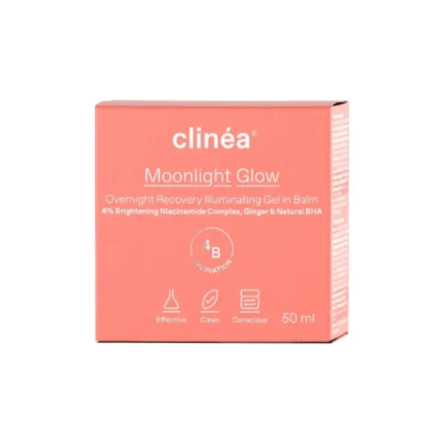 Clinea Moonlight Glow Gel in Balm Προσώπου Νυκτός για Αντιγήρανση & Λάμψη 50ml