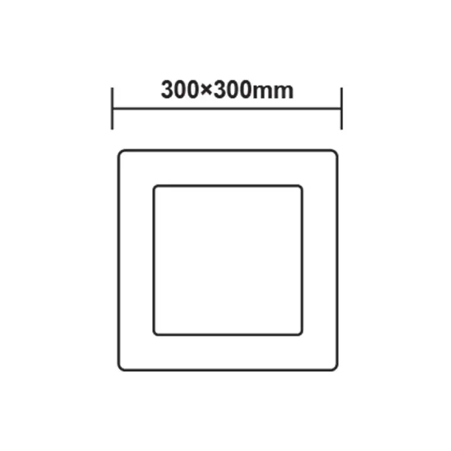 LED ΠΑΝΕΛ ΟΡΟΦΗΣ ΛΕΥΚΟ ΤΕΤΡΑΓΩΝΟ 230V AC 23W 6500K 2120LM Ra80 288x288mm / VEKO2365SW 2