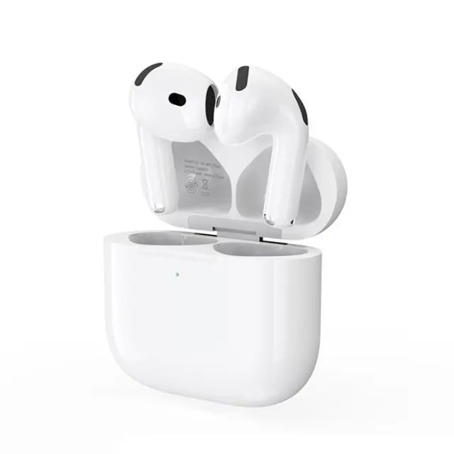 Bluetooth ακουστικά handsfree με θήκη φόρτισης σε λευκό χρώμα