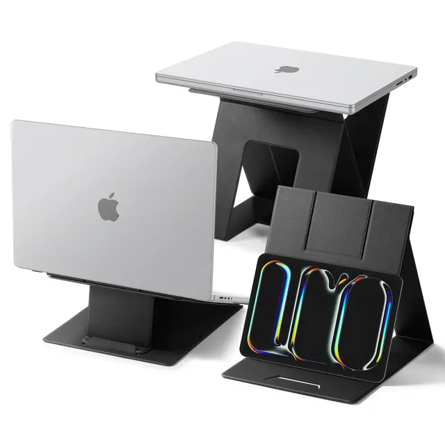 Spigen Slim Fold Laptop Stand & Standing Desk LD201-S10, black