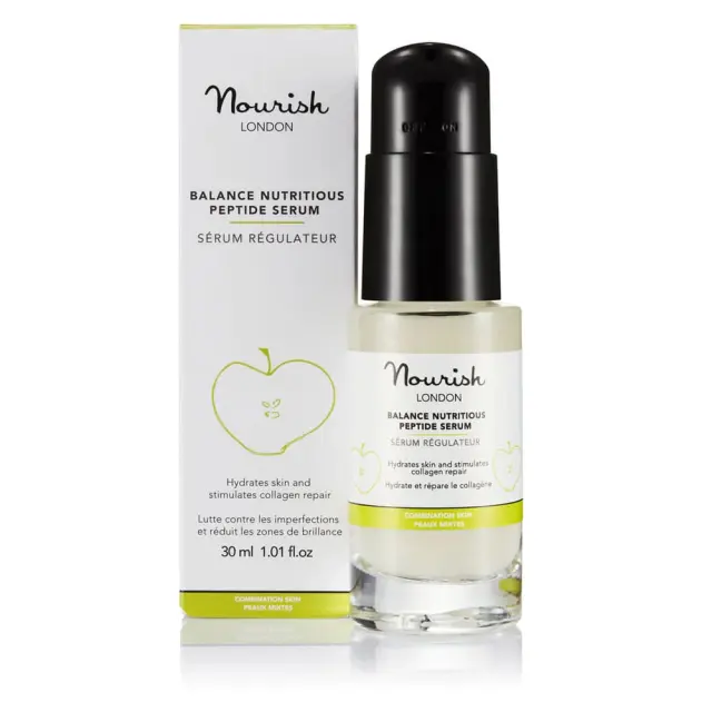 Nourish London Balance Nutritious Peptide Serum - Βιολογικός Ορός Προσώπου Με Πεπτίδια Για Λιπαρή & Μεικτή Επιδερμίδα