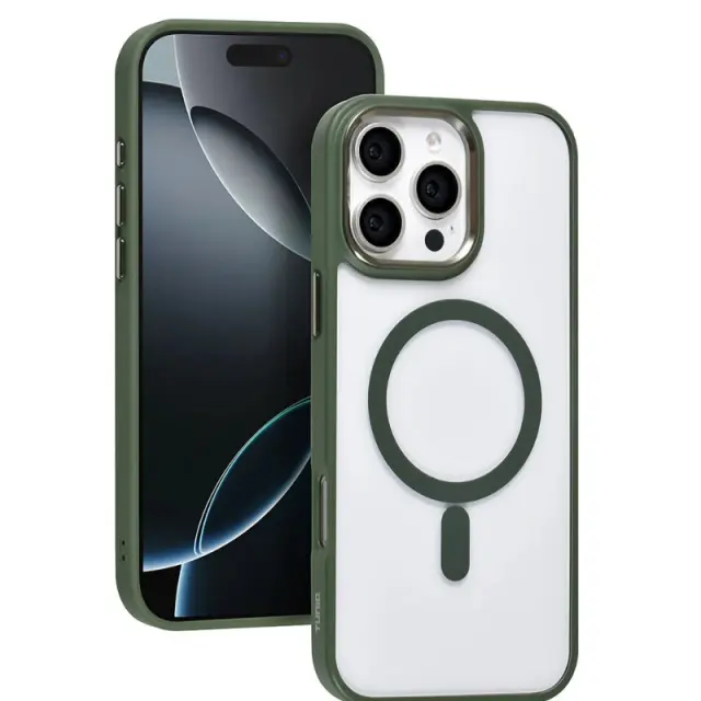 TUNIQ iPhone 16 Pro Max Back cover case - Magsafe - Silicone - Green