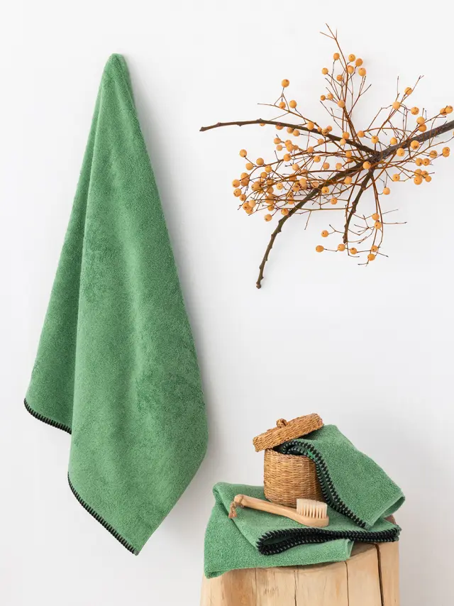 Πετσέτα Χεριών Towels Collection BROOKLYN Πετσέτες Χεριών 30x50 GREEN