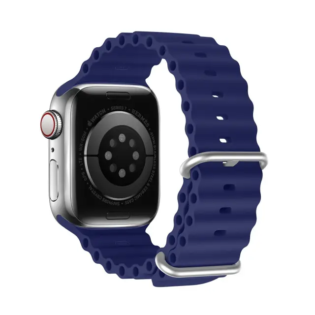 Dux Ducis® OceanWave Version Λουράκι Σιλικόνης για Apple Watch Series 38/40/41/42(Series 10/11/12)mm - Μπλε