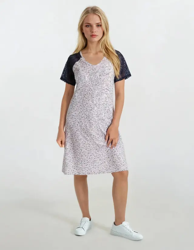 S615 - Type - NIGHTGOWN PETITE FLOWER - M