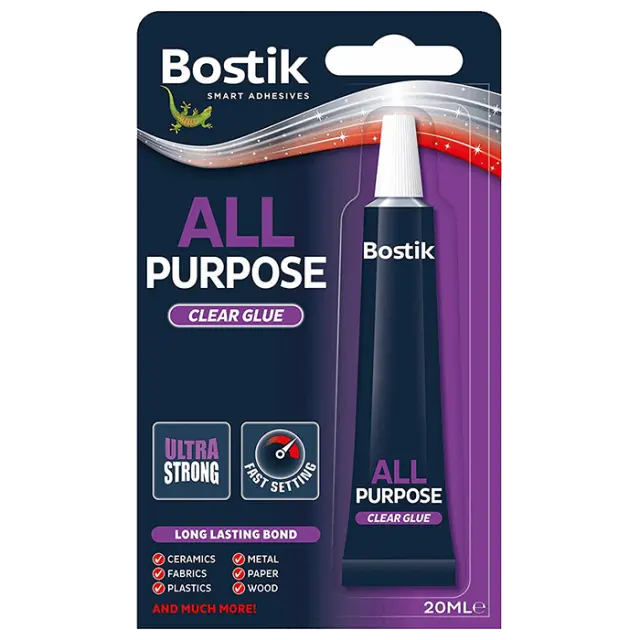 ΚΟΛΛΑ ΓΕΝΙΚΗΣ ΧΡΗΣΗΣ BOSTIK ALL PURPOSE CLEAR GLUE 20ML 30813296